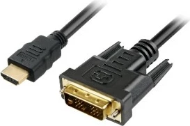 HDMI na DVI-D kabel Sharkoon 1 m, črn