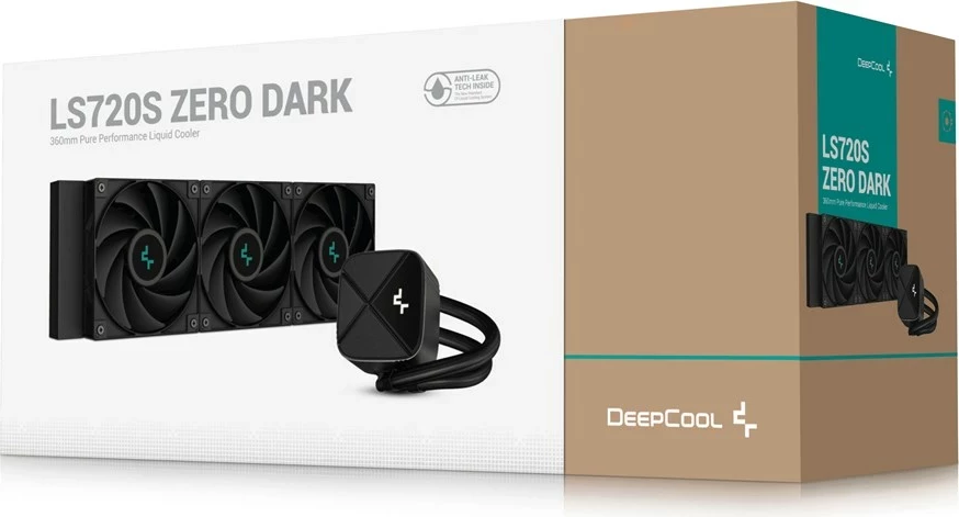 Hladilnik za procesor DEEPCOOL LS720S Zero Dark, 12 cm, črn