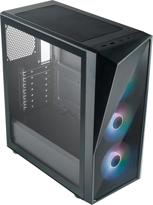 Ohišje Cooler Master CMP 520, z 3 ARGB ventilatorji, črno