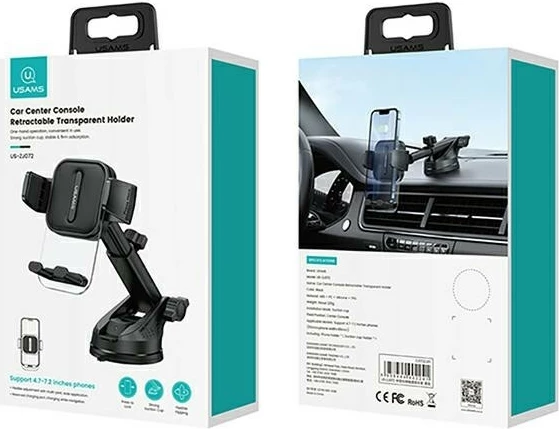 Držalo za telefon za avto USAMS US-ZJ072, črno