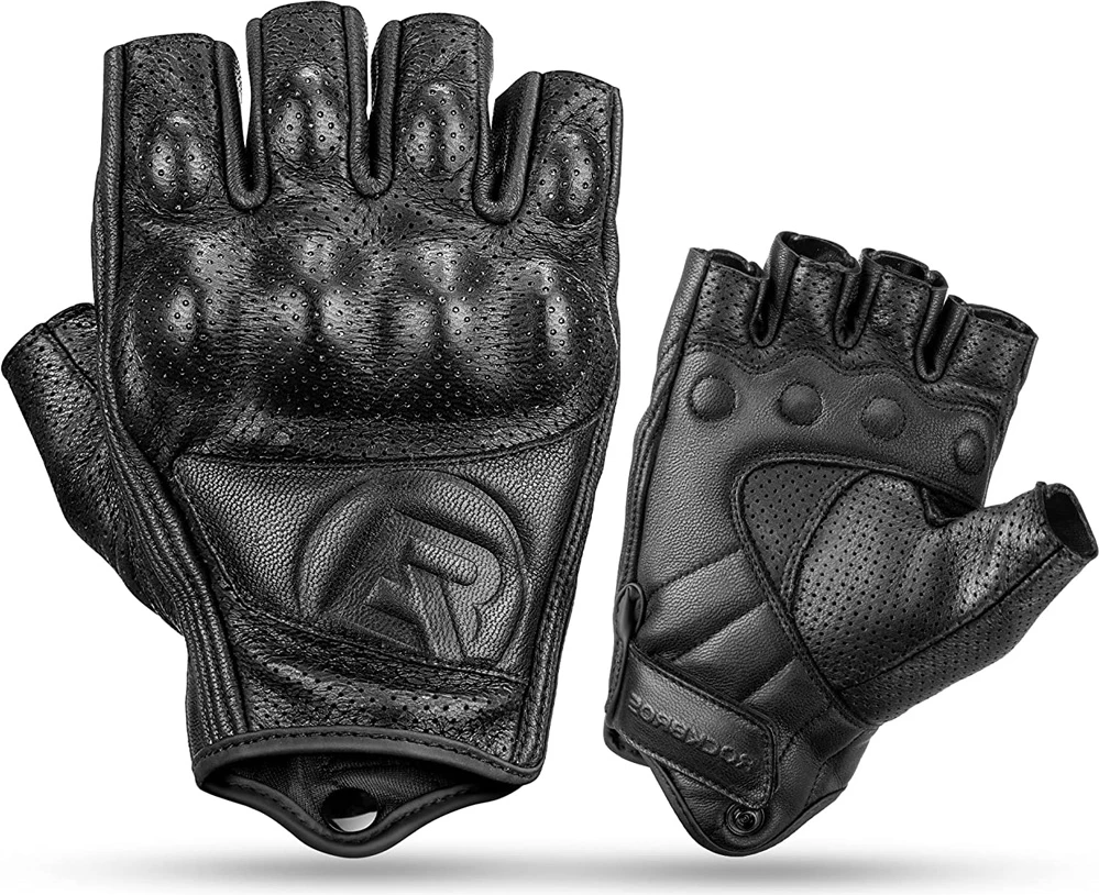 Motoristične rokavice Rockbros 16220006003, eko-usnje, L, črne