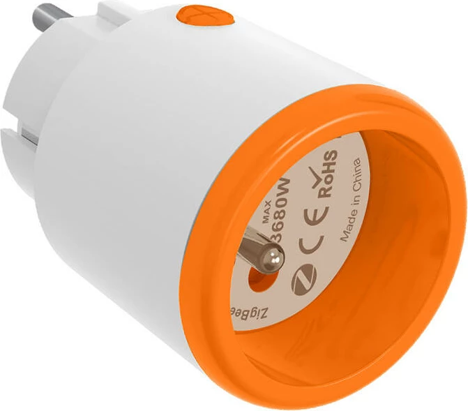 Pametna vtičnica Zigbee, Neo NAS-WR15BH, za Apple HomeKit, Google Home, Alexa, Tuya, bela-oranžna