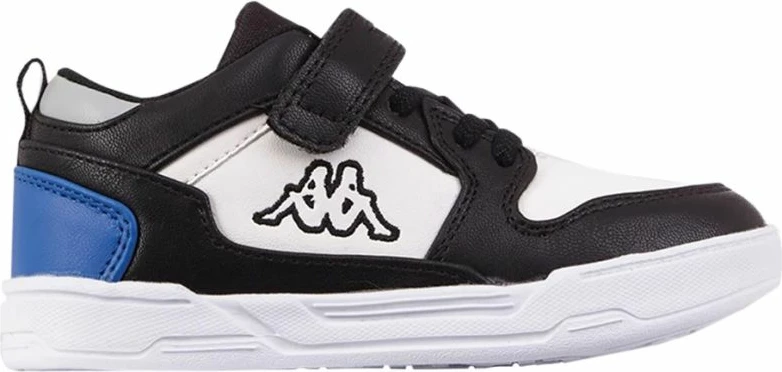 Otroške superge Kappa Lineup Low K, bele s črnimi in modrimi detaj