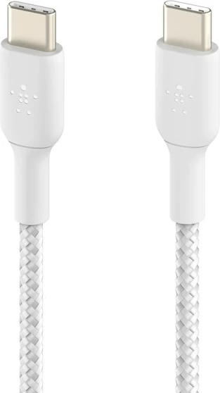Kabel za hitro polnjenje Belkin BoostCharge, USB-C na USB-C, 0,15 m, bel