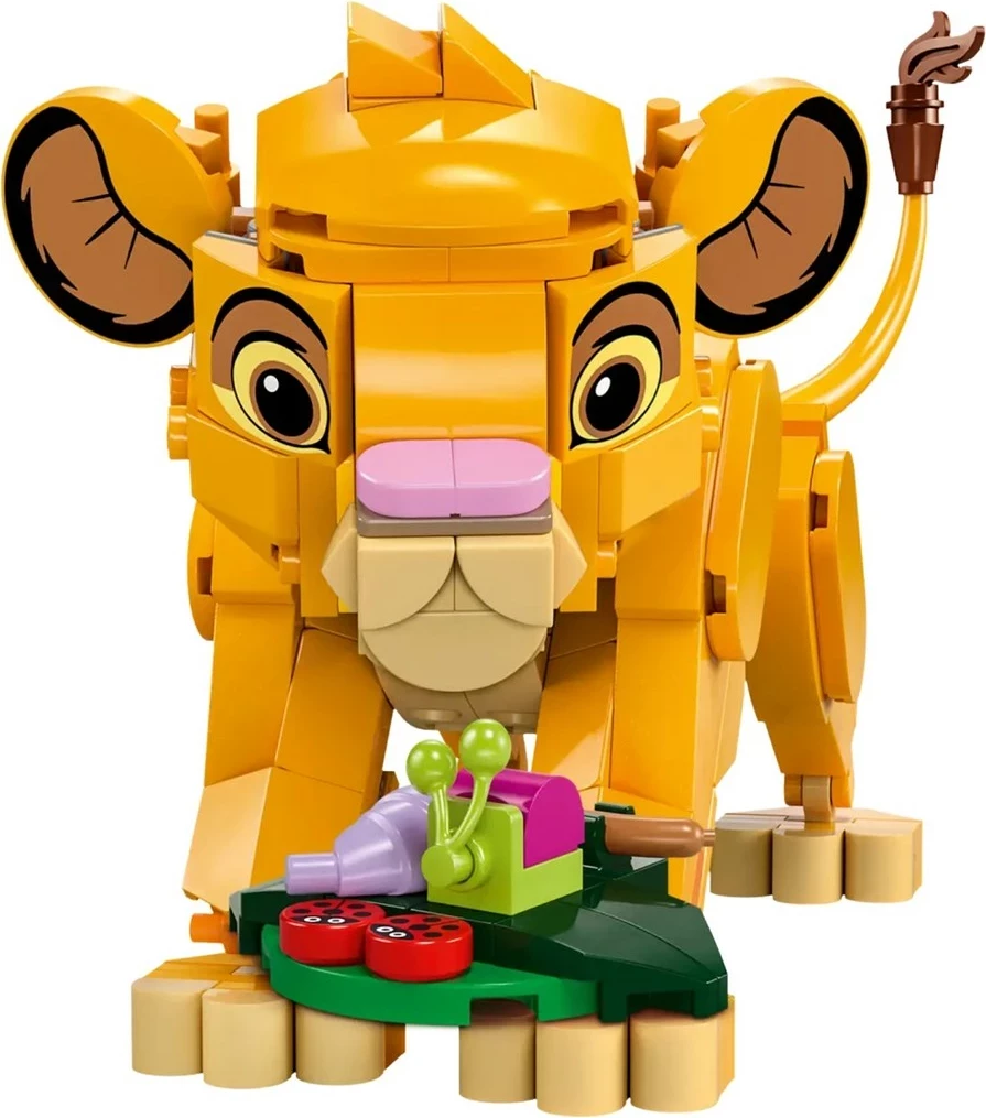 Figura Simba iz LEGO Disney 43243, za otroke 6+, rumene barve
