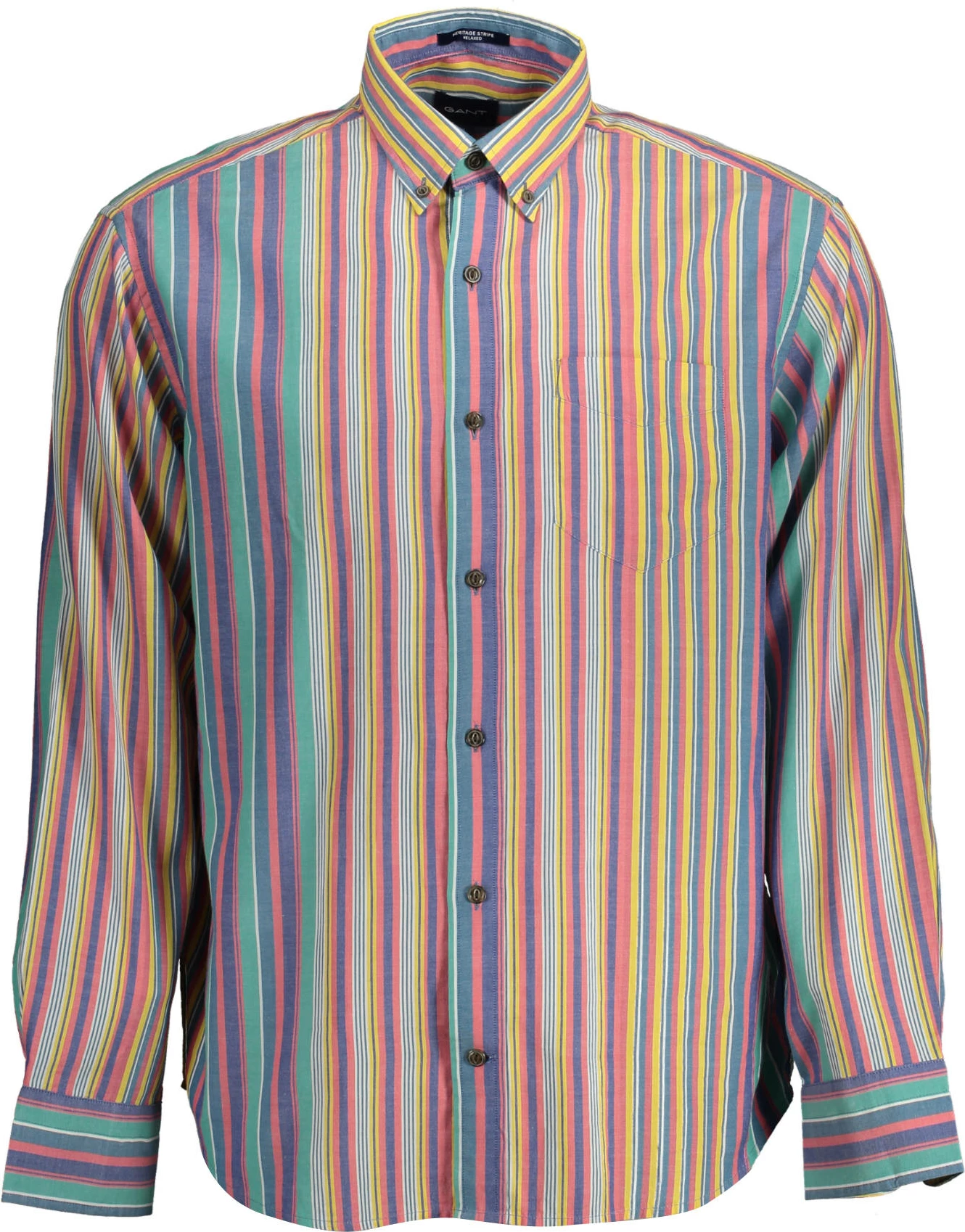 Majica z dolgimi rokavi GANT za moške, modra