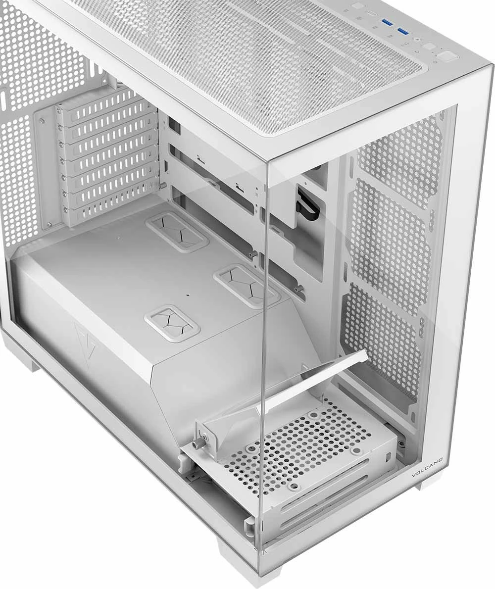 Računalniško ohišje MODECOM STELLAR NF ARGB 20, Midi Tower, ATX/ITX/Micro ATX, belo