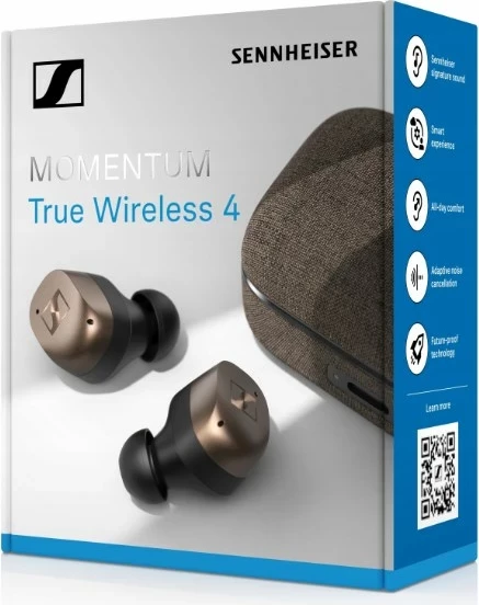 Kvalitetne slušalke Sennheiser Momentum True Wireless 4, Black Cooper