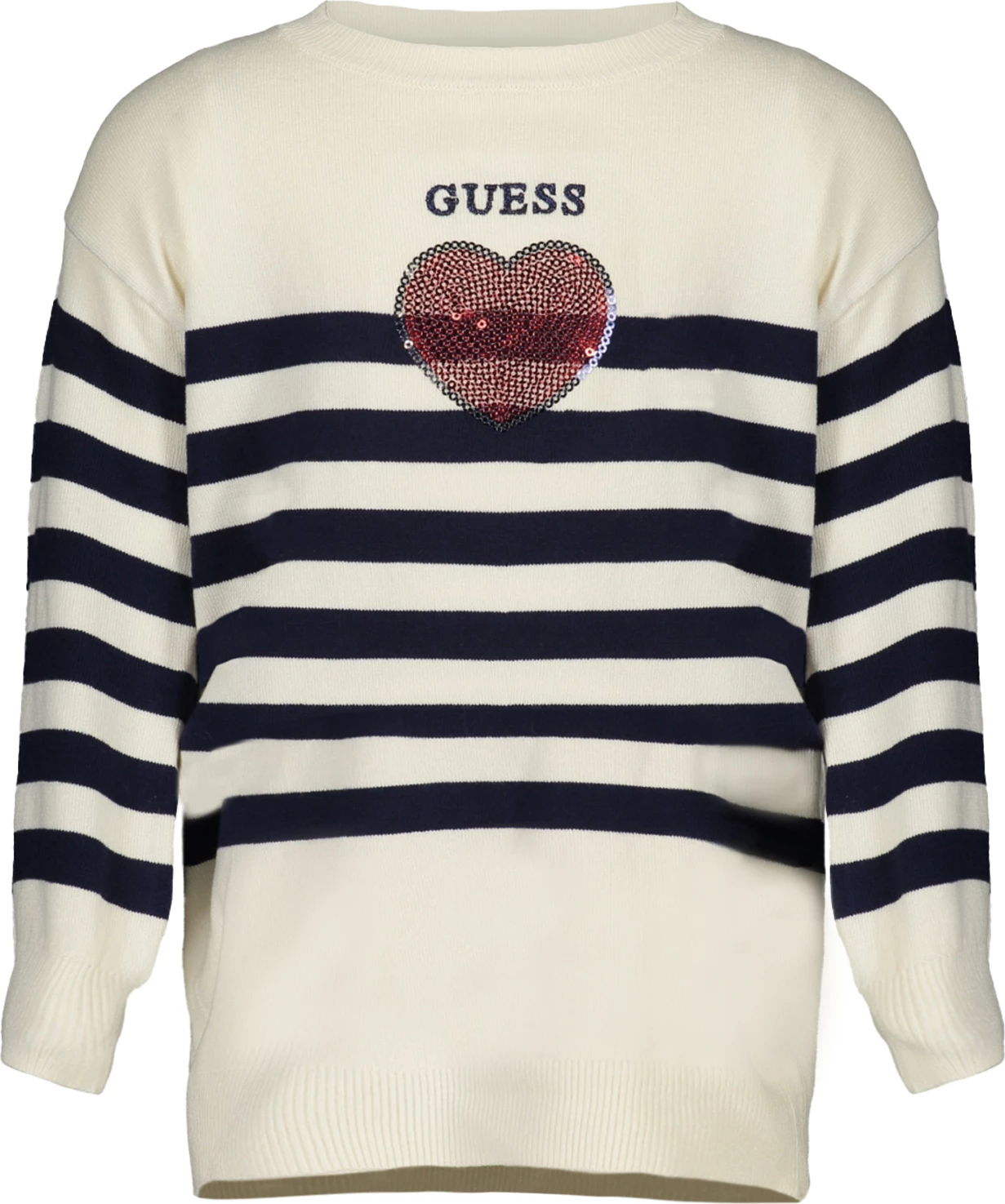 Set pletenine in hlače za deklice, GUESS JEANS, bele