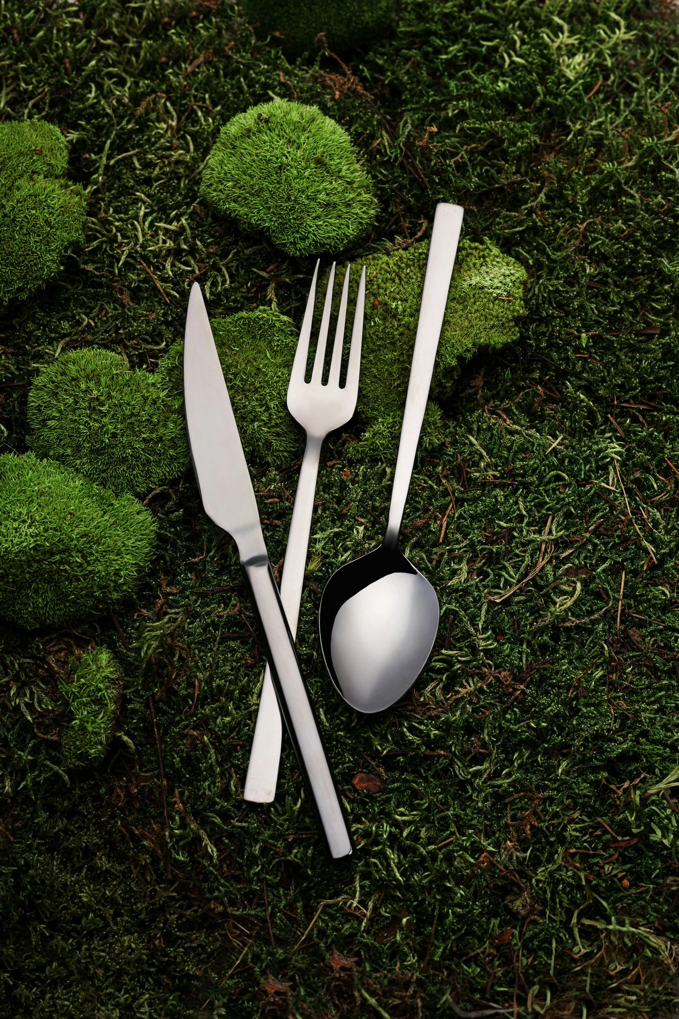 Eleganten set jedilnega pribora (12 kosov), črn, Hermia Concept CBK12BL