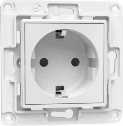 Kompletna vtičnica Shelly, Type E, bela