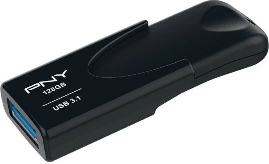 USB ključek PNY Attaché 4, 128 GB, USB 3.1, črn