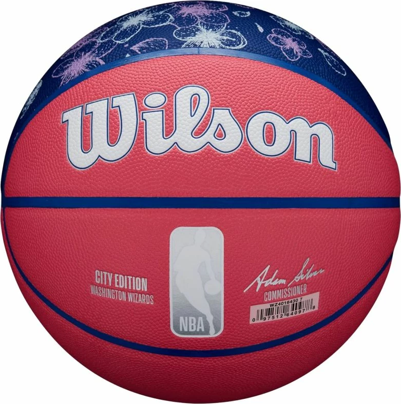Basketball iz kolekcije NBA, Wilson, velikost 7, rožnat