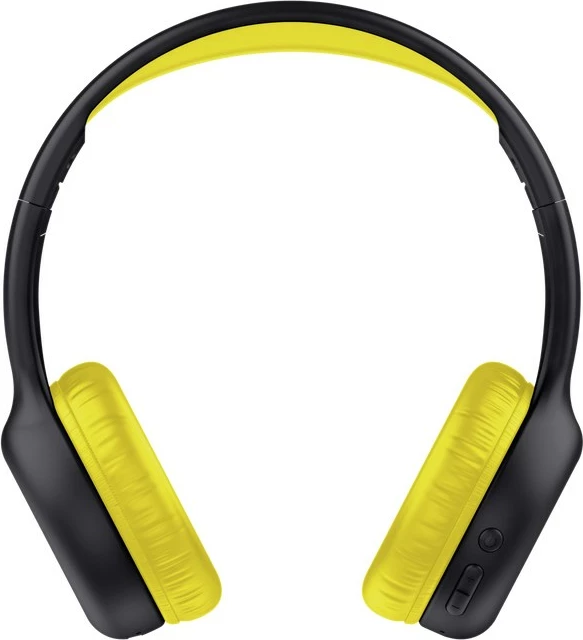 Žične in brezžične slušalke, Trust Nouna, Bluetooth in USB Type-C, za klice/muziko, črne/rumene