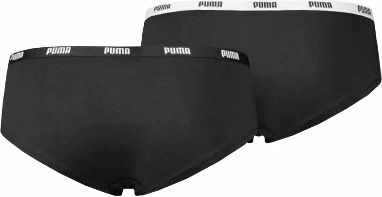 Spodnje perilo za ženske, 2-pack, črno, Puma Hipsters W 603022001-200