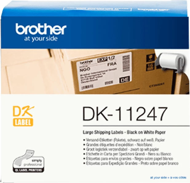 Etiketa za transport Brother DK-11247 103 x 164 mm, bela