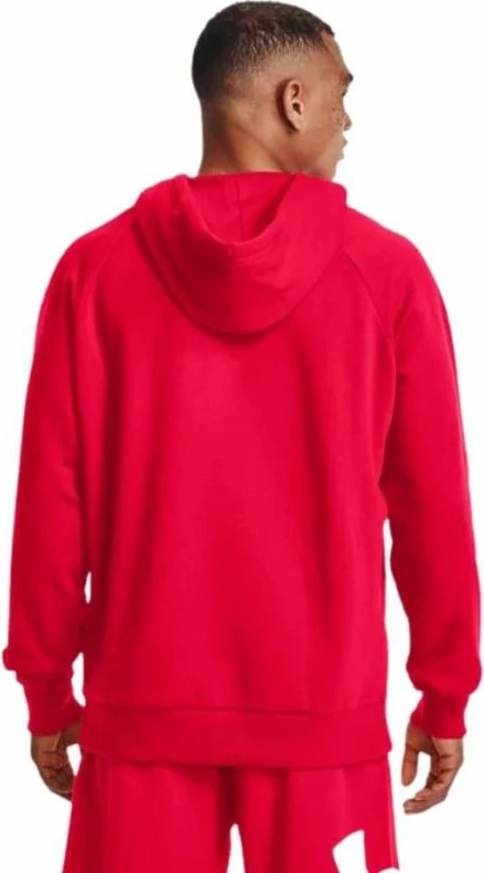 Duks brez kapuce Rival Fleece, rdeč — Under Armour za moške