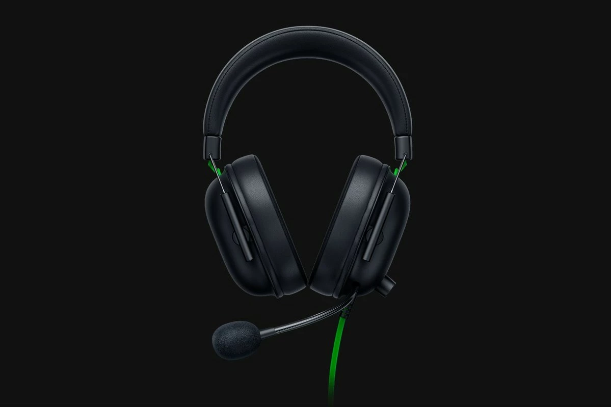 Gaming slušalke Razer Blackshark V2 X, žične, 12 - 28000 Hz, 270 g, črno-zeleno