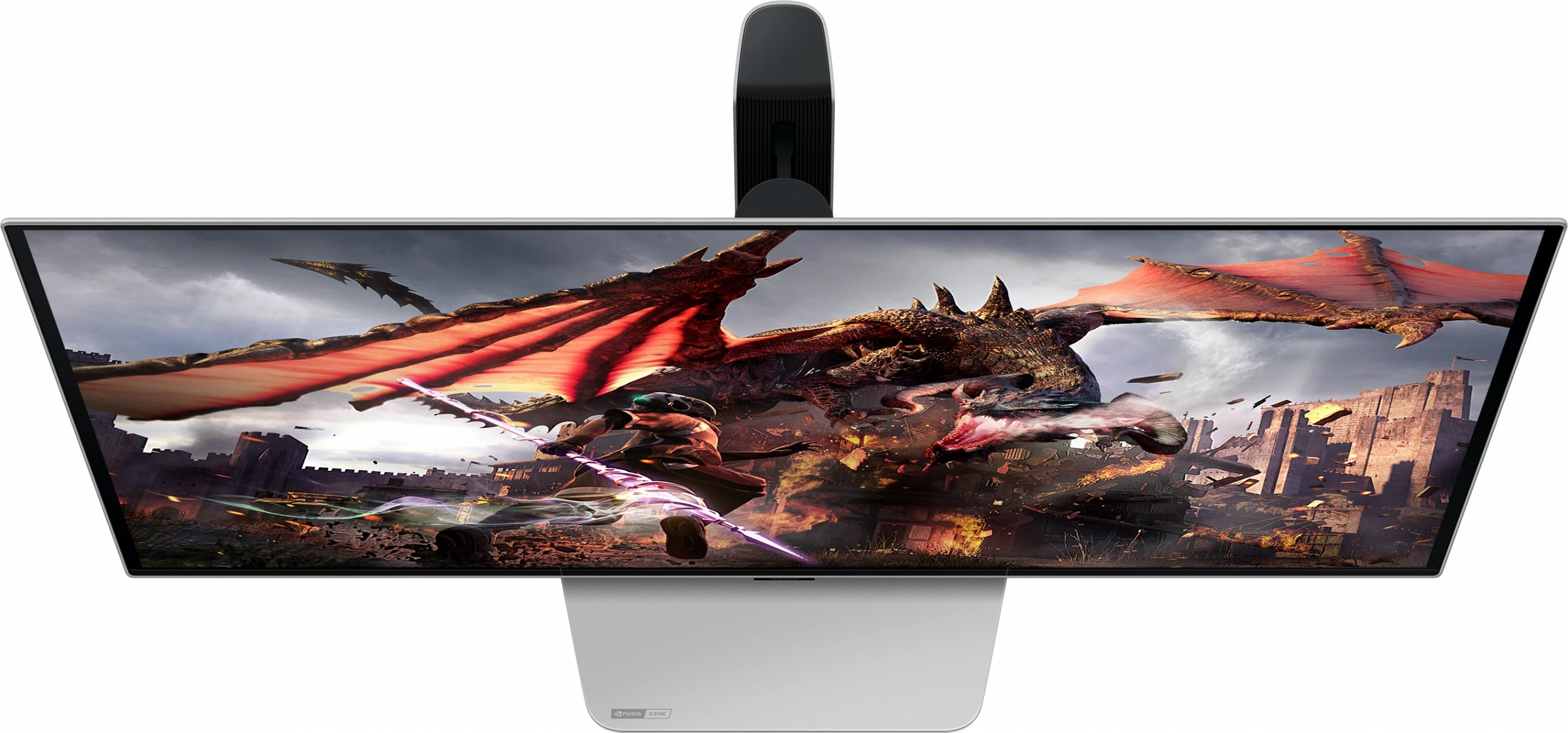 32" 4K Ultra HD OLED monitor, Samsung G80SD, srebrn