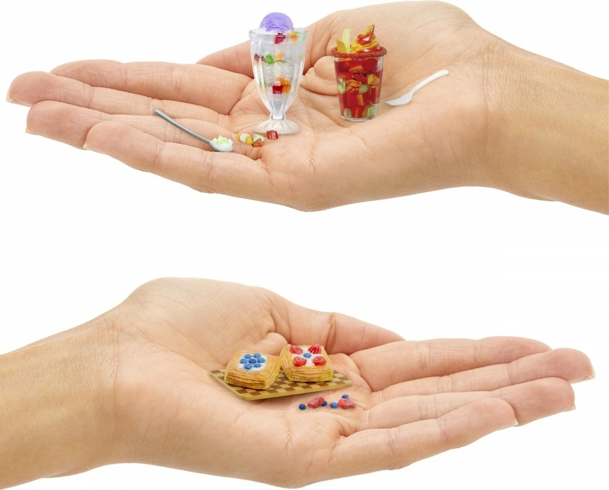 Set miniatur hrane Make It Mini Foods: Cafe, MGA Miniverse, plastika, 1 kos