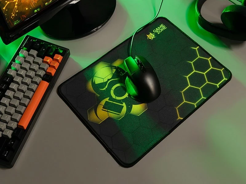 Podloga za miško Tracer GameZone Hexy3, plastična, za igralce, črna