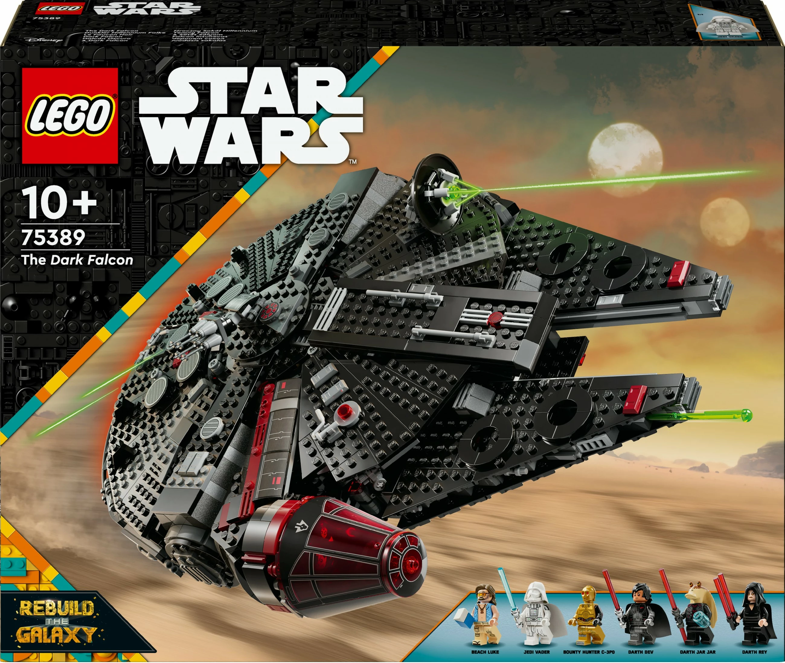 Set za sestavljanje The Dark Falcon, LEGO, 1.579 kosov, večbarven