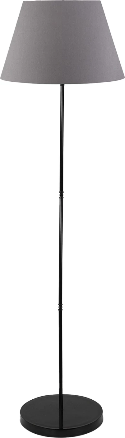 Stojna svetilka, črna steber, siva abažur FH7610.03