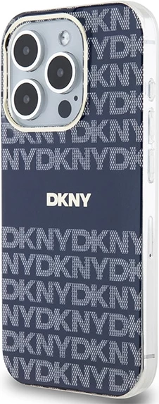 Zaščitni ovitek Mono & Stripe MagSafe, DKNY za iPhone 15 Pro, moder