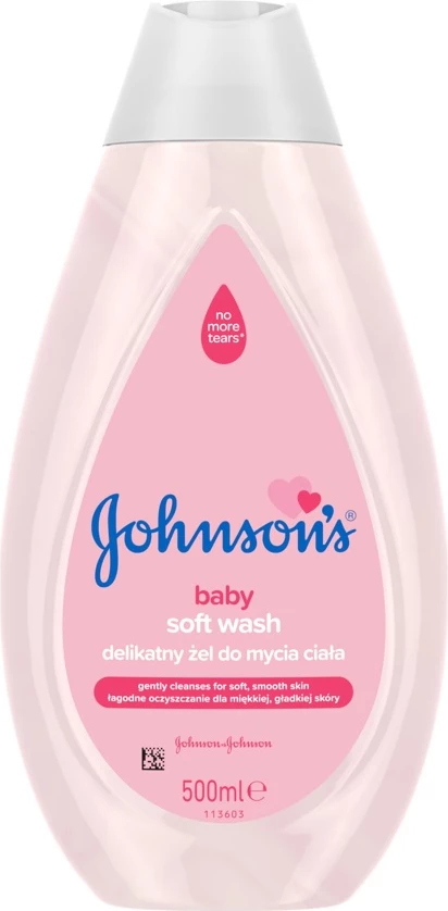 Nežen gel za prhanje za otroke Johnson & Johnson Baby Gentle Body Wash Gel 500 ml