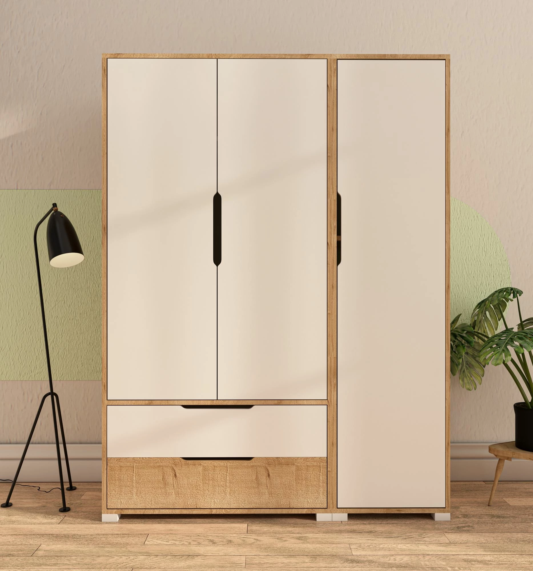 Omara Skye Decor, Flora 137, safirni hrast in bela