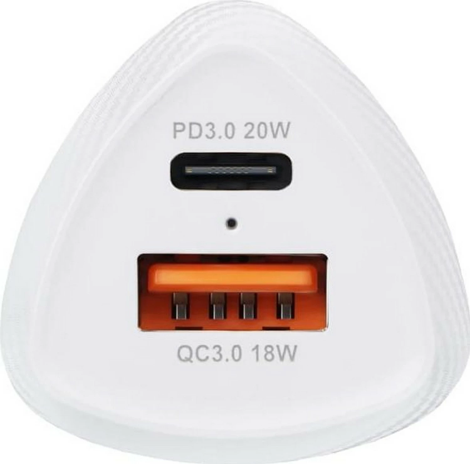 Karikator za avto, Forcell F-Energy Carbon CC50-1A1C, 38W, 1x USB-C, 1x USB-A, bel