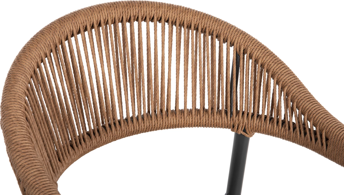 Aluminijasti barski stol GREGG FH5788.12 antracit-sand bež sintetični ratan 55x57x106Hcm