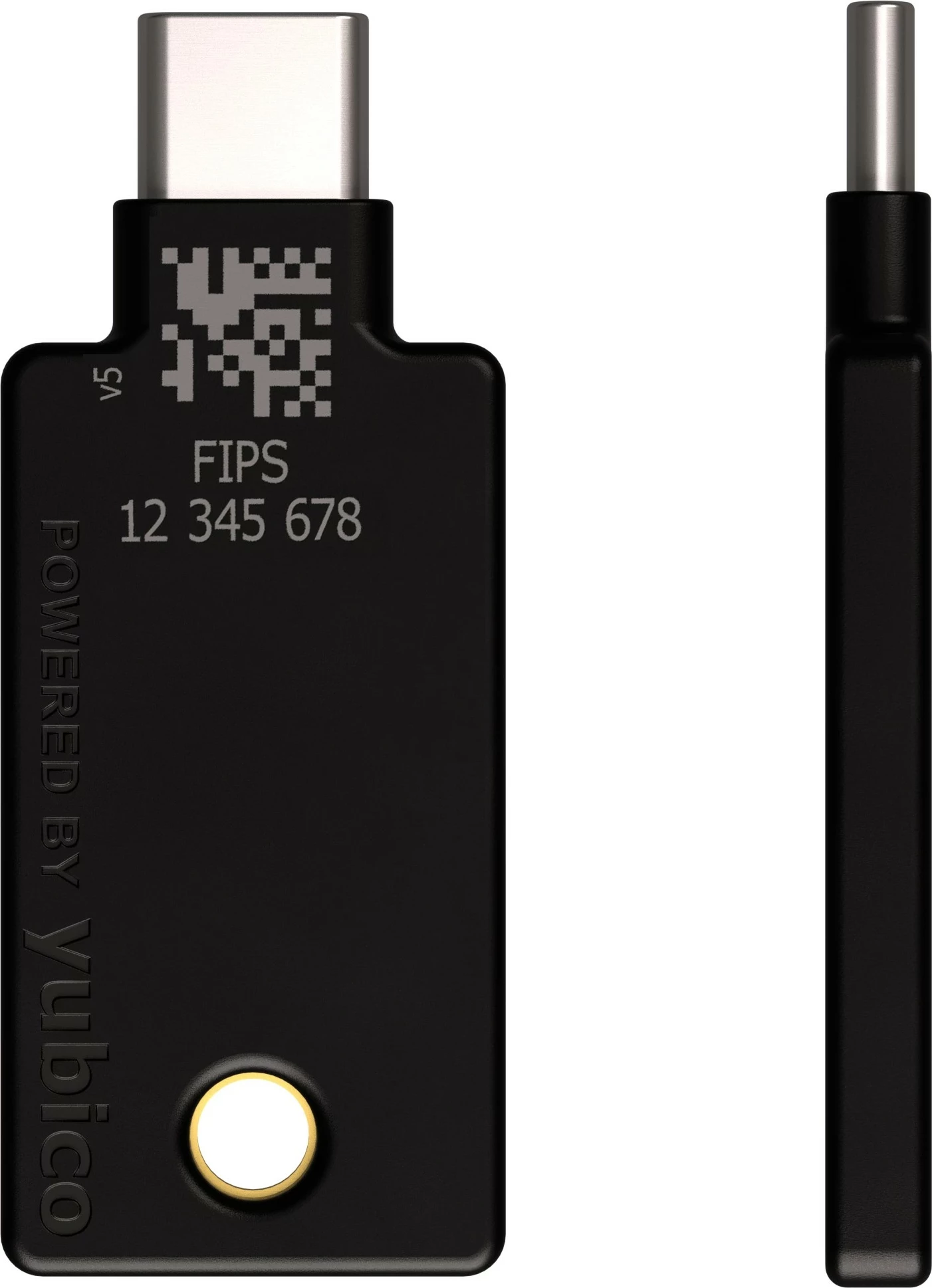 Varnostni ključ YubiKey 5C NFC FIPS, Yubico, USB Type-C, črn