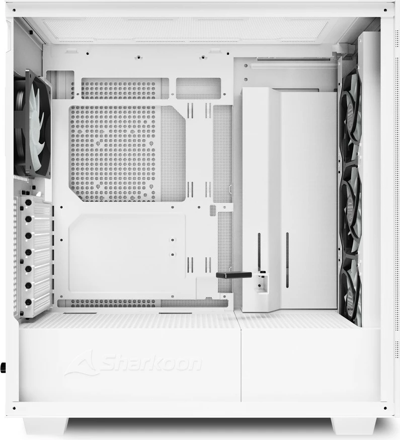 Midi ohišje Rebel C50 RGB, Sharkoon, belo