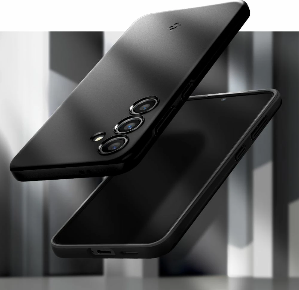 Tanek ovitek za telefon Spigen Thin Fit za Samsung Galaxy S24, črn