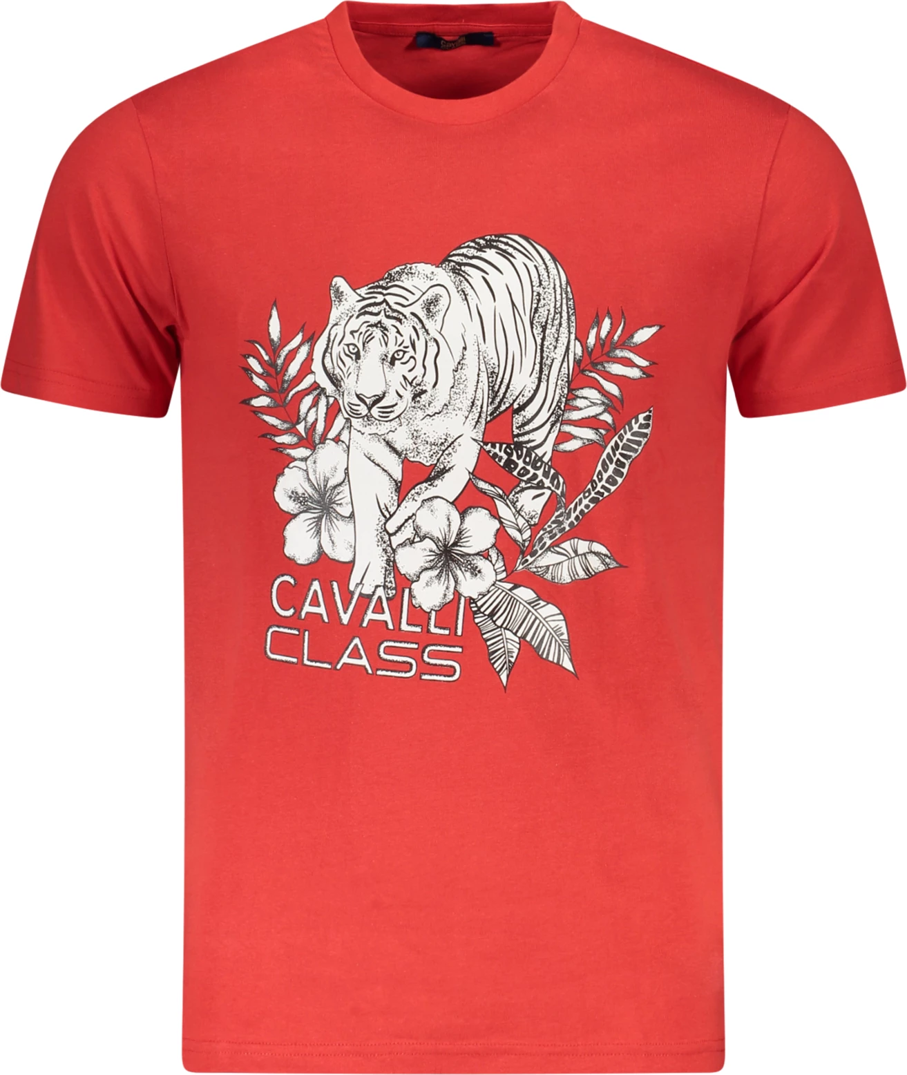 Majica z kratkimi rokavi za moške Cavalli Class, rdeča
