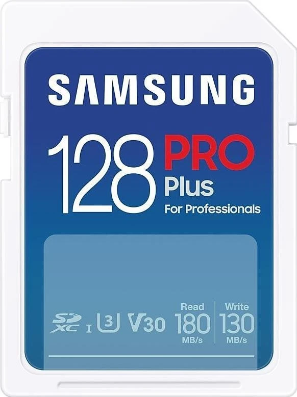 Pomnilniška kartica Samsung Pro Plus, SDXC, 128 GB, 180 MB/s