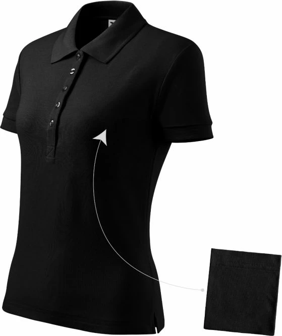 Polo majica za ženske Adler, črna