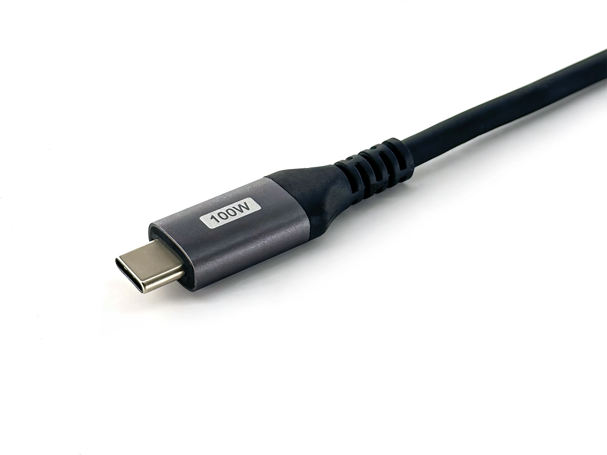 Kabel USB-C v USB-C 90° Equip 1 m, 100 W, črn
