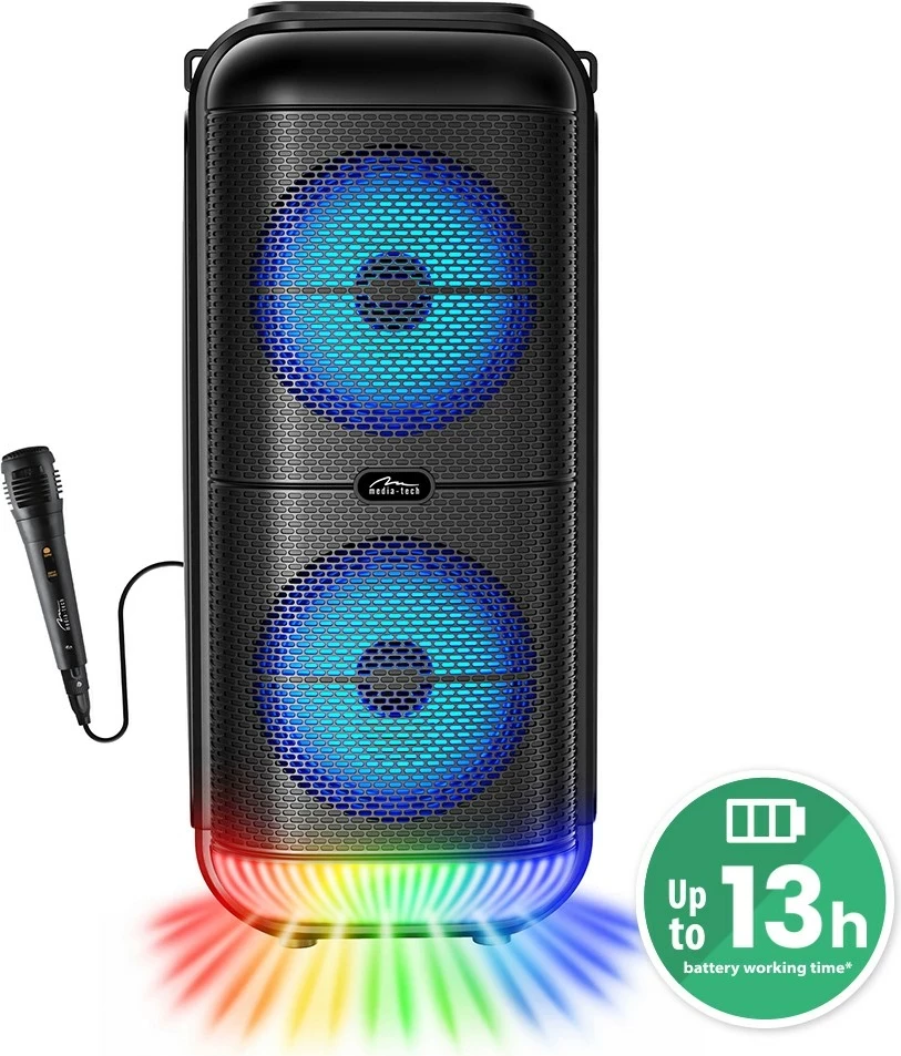 Prenosni zvočnik Media-Tech MT3183, Bluetooth, 50 W, črn