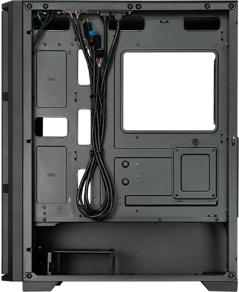 Midi Tower z ojačanim steklom, Chieftec Pro Serie AS-02B-TG-OP, črn