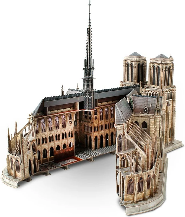 3D sestavljanka Katedrala Notre Dame, Cubic Fun, 293 delov