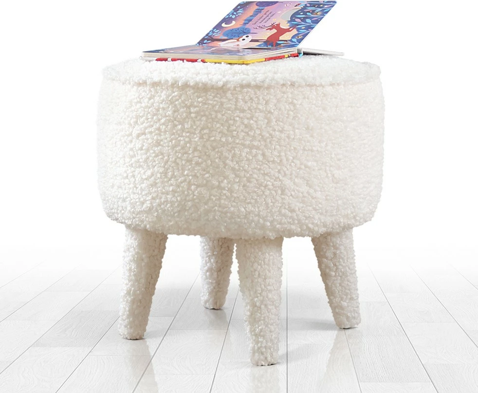 Puf iz umetnega krzna, Atelier del Sofa Moouv 3336, bela