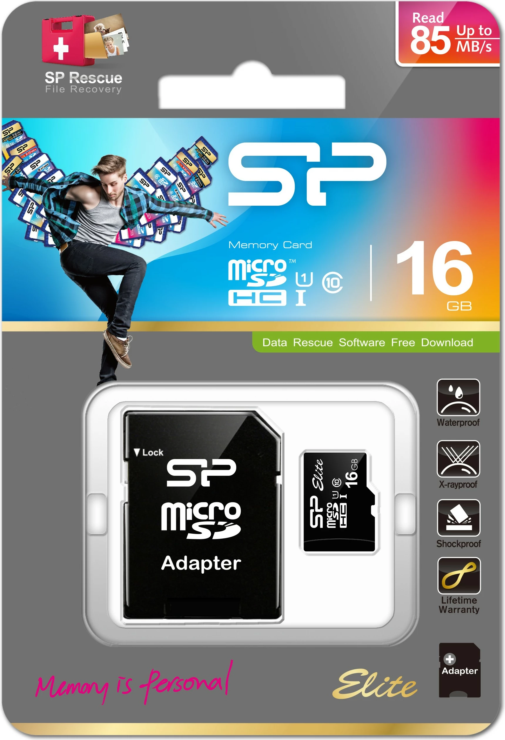 MicroSDHC kartica Matrox Elite 16GB, Class 10 UHS-I, črna