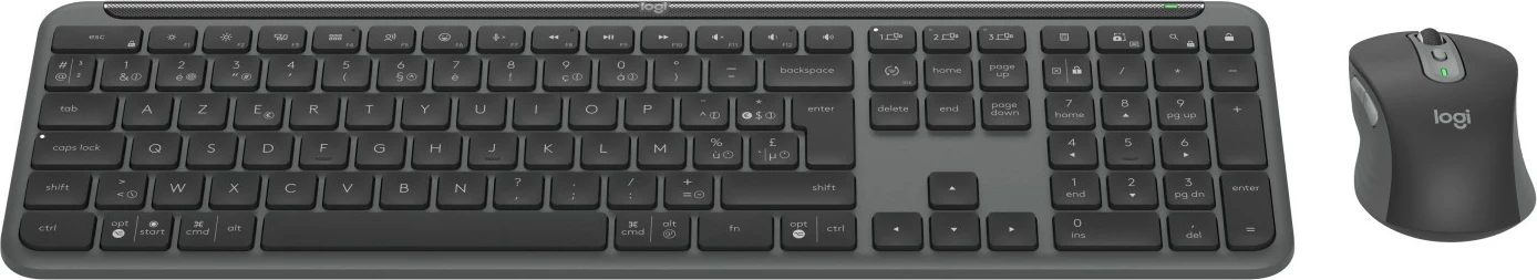 Set tipkovnice in miške SIGNATURE SLIM COMBO MK950 Logitech, brezžično, full-size, Bluetooth, belo