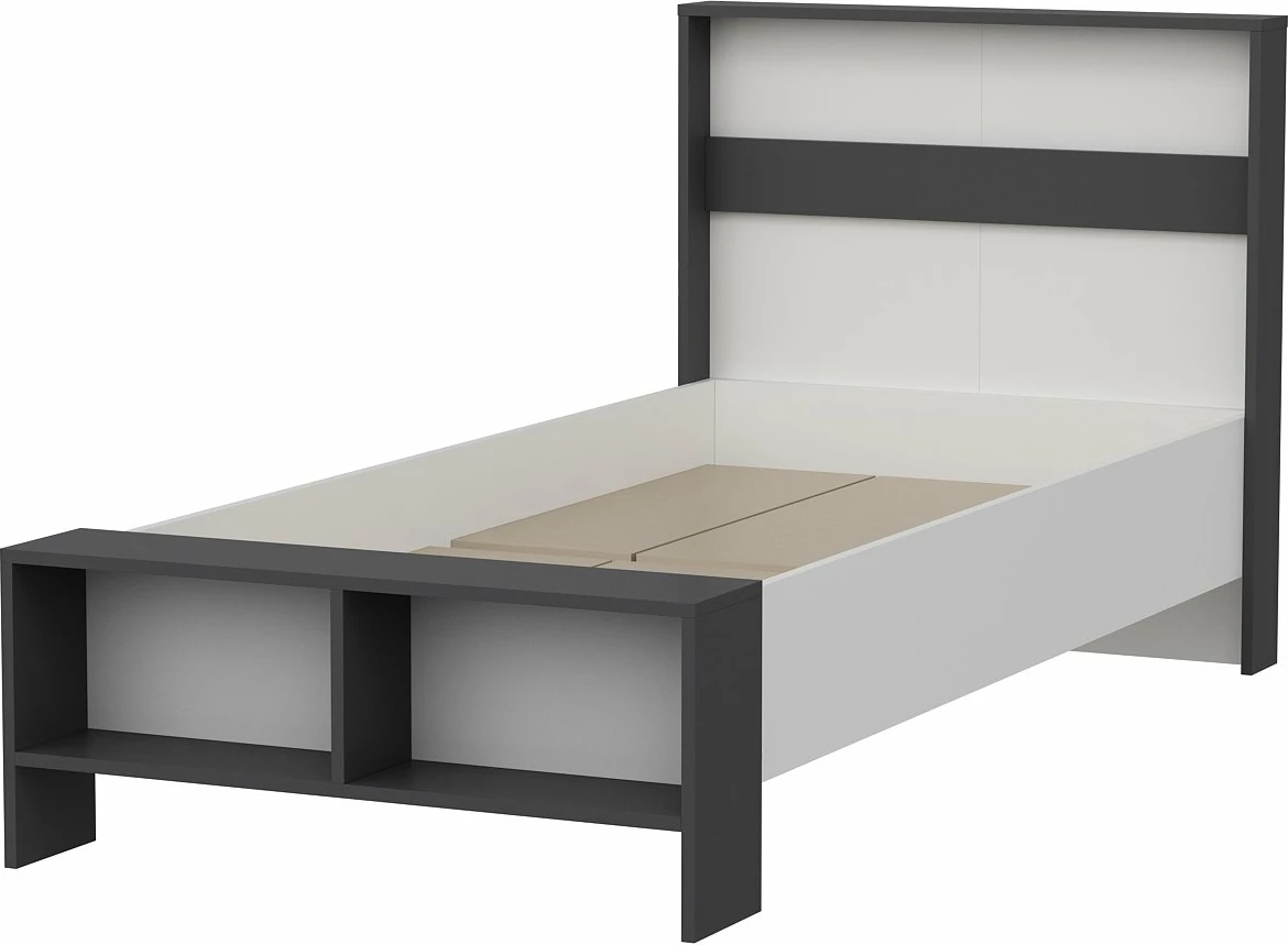 Enojni okvir Skye Decor Life, bel in antracit