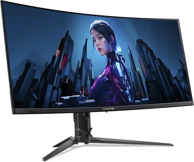 UltraWide Quad HD 34" QD-OLED monitor, Acer Predator UM.CXXEE.501, črn