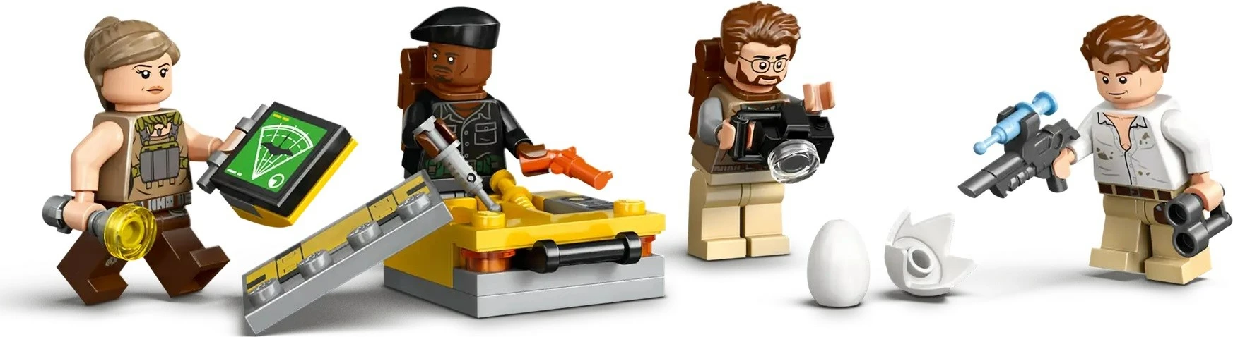 Set za gradnjo Jurasic World Spinosaurus & Quetzalcoatlus z letalsko misijo, LEGO 76976, 4 minifigure