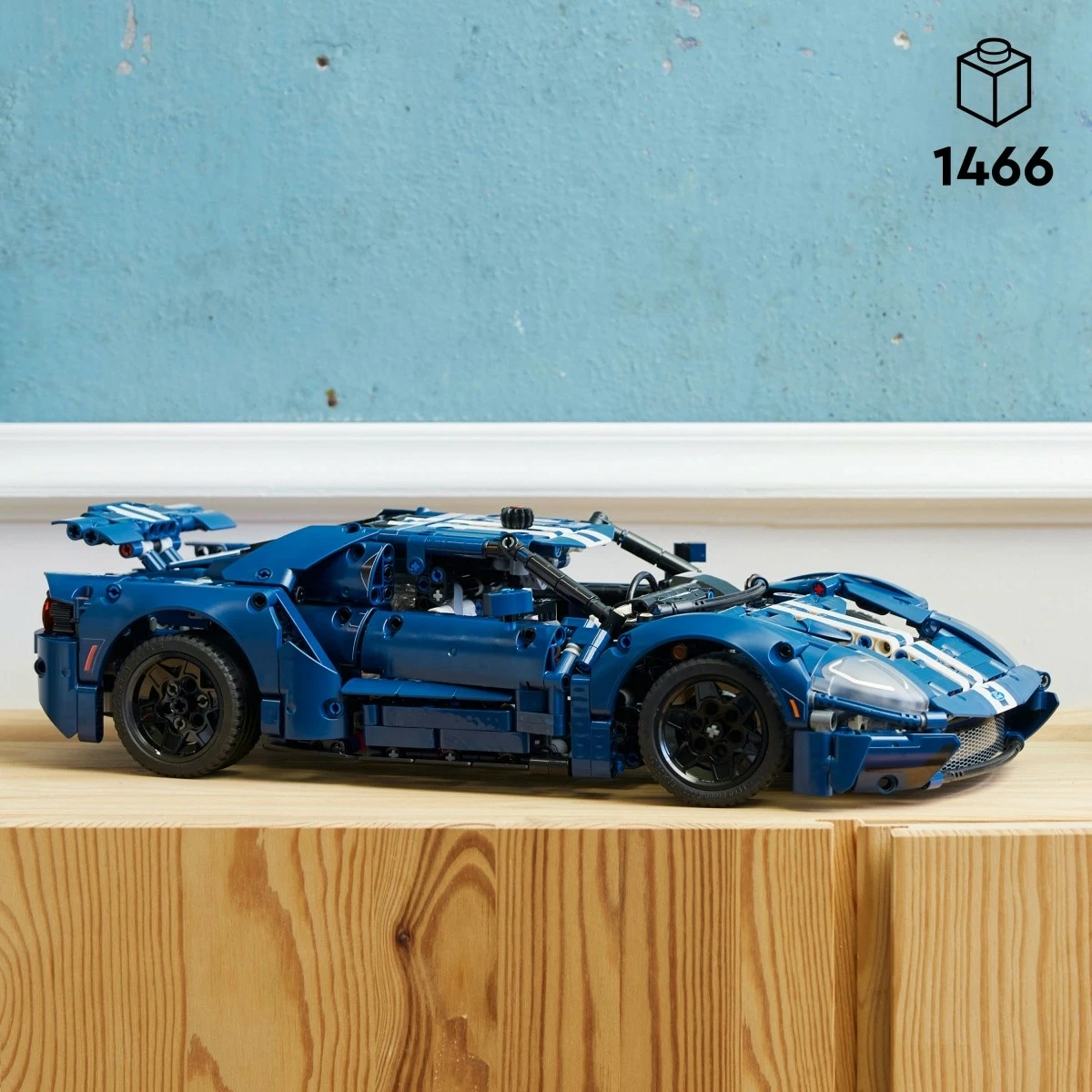 Komplet za sestavljanje LEGO Technic Ford GT 42154, 1466 delov, moder