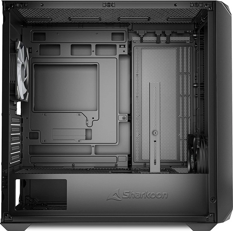 Ohišje Micro-ATX z varnim steklom Sharkoon MK2 RGB, črna